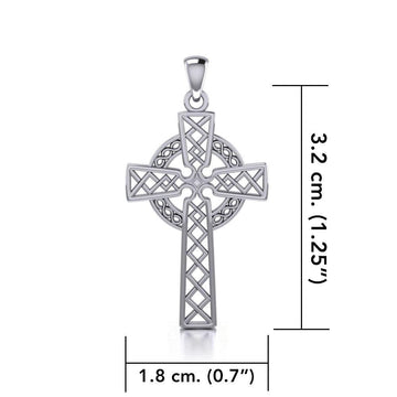 Modern Celtic Cross Silver Pendant TP1031 - Jewelry